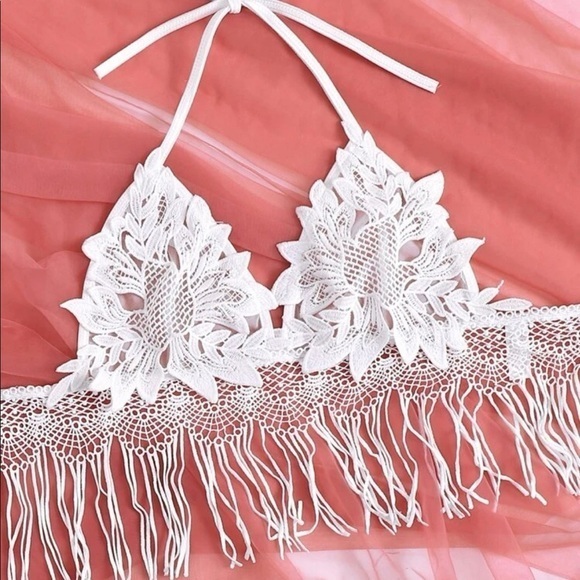 Couture boutique Other - SEXY CROCHET TASSEL BRALETTE ! New!